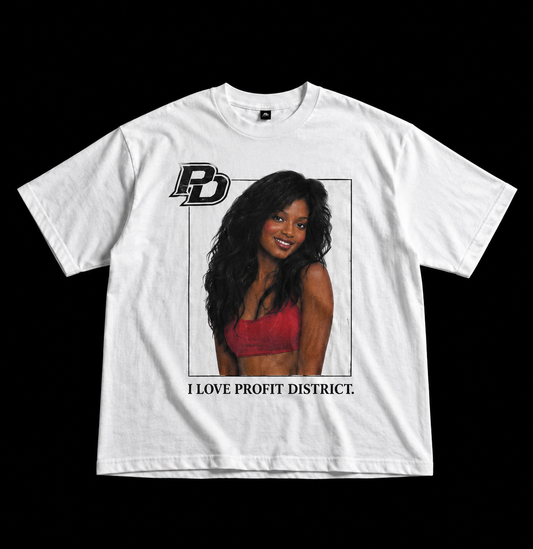 I LOVE PD DROP SHOULDER TEE