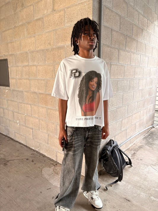 I LOVE PD DROP SHOULDER TEE